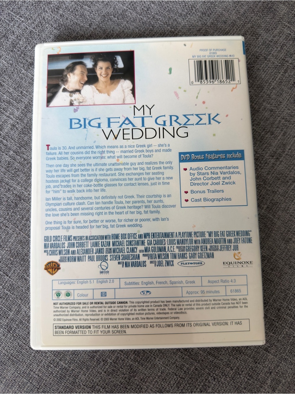 My Big Fat Greek Wedding DVD - Picture 2 of 3